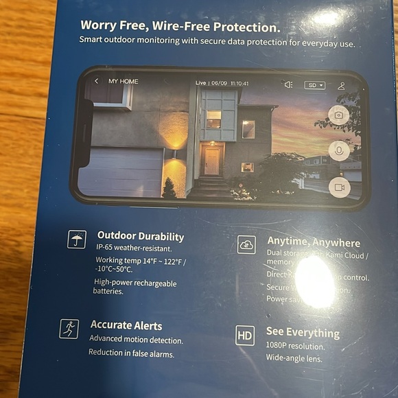 Kami wire free outdoor camera-NIB - Picture 3 of 5
